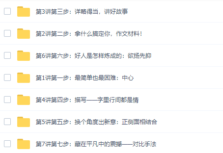 学而思作文入门视频课程(写作七步曲)插图 学而思作文入门视频课程(写作七步曲)插图