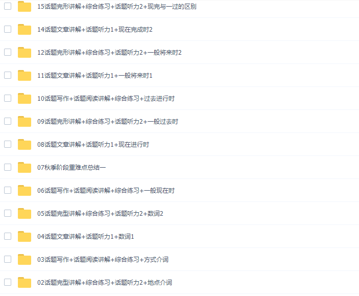 学而思毕春艳初一英语上学期(2021暑秋班全国版)插图1 学而思毕春艳初一英语上学期(2021暑秋班全国版)插图1