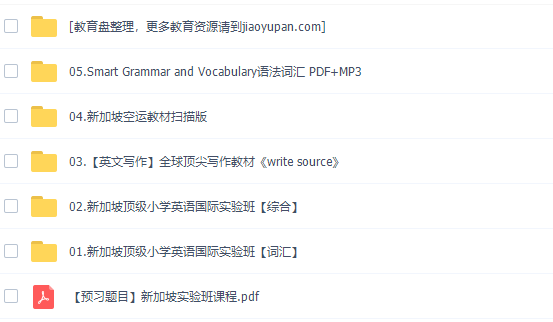 新东方小学英语视频教程顶级英语词汇综合写作（新加坡国际实验班）插图