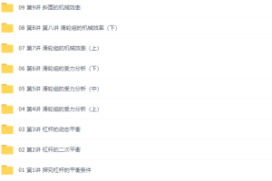 万门中学李邦彦物理（机械及机械效率专题专题突破）
