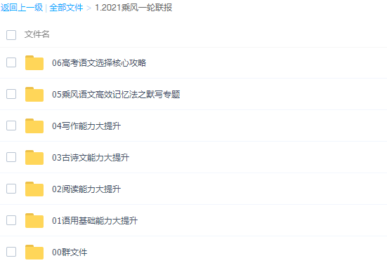 2021高考语文复习乘风语文第一轮全集（能力大提升）插图