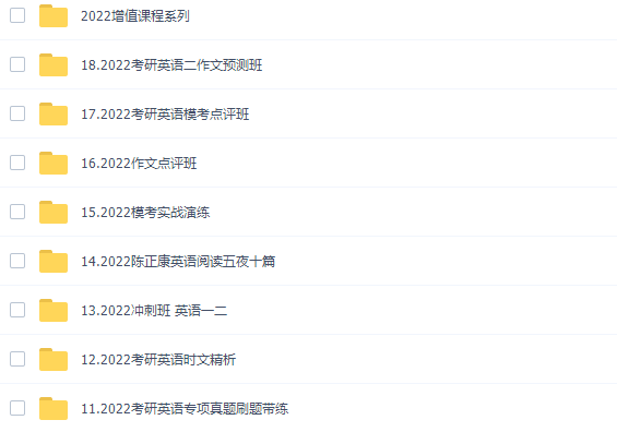 2022考研英语文都英语考研全程班全年复习规划（含特训班220G大合集）插图