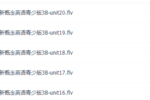 新概念英语青少版3B（最新版课程）