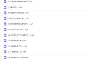 2021王伟数学双一流一轮复习下册视频课程