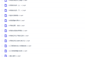 2021王伟数学全年(清北班)一轮复习上视频课程