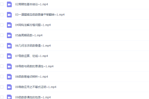 王伟2021高考数学函数微专题（清北班）前10节课程