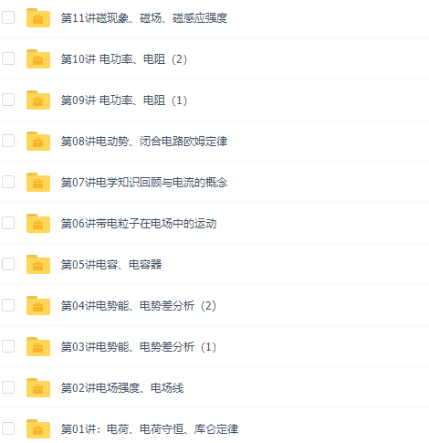 学而思高二物理选修3-1预习专题视频课程插图1 学而思高二物理选修3-1预习专题视频课程插图1