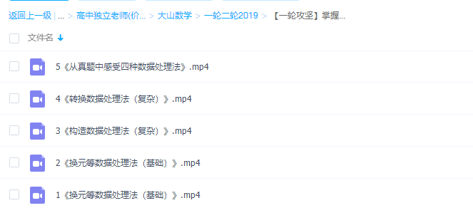 大山数学一轮攻坚掌握必备四种数据处理方法提升数学解题能力插图 大山数学一轮攻坚掌握必备四种数据处理方法提升数学解题能力插图