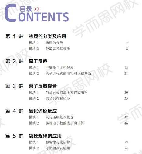 学而思郑慎捷2021秋季高一化学秋季目标S班网课插图 学而思郑慎捷2021秋季高一化学秋季目标S班网课插图