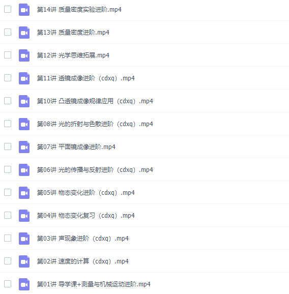 学而思初二物理2020秋季直播目标班全国版课程插图 学而思初二物理2020秋季直播目标班全国版课程插图