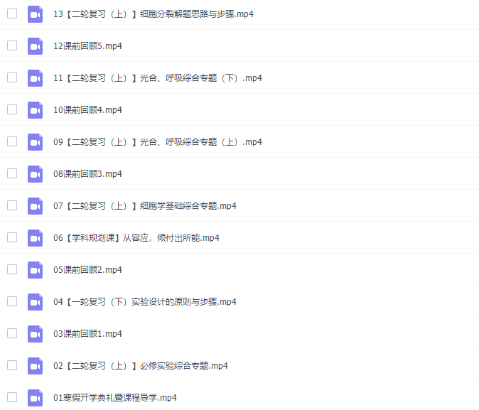 猿辅导张鹏高三生物2022年寒假A+班视频课程插图2