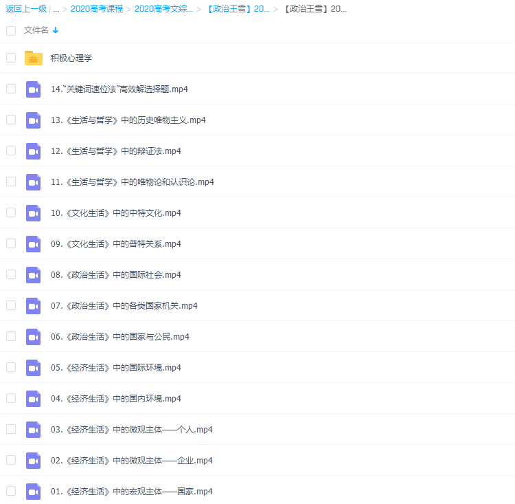 有道精品课2020高考政治王雪政治二三轮复习联报班视频课程插图