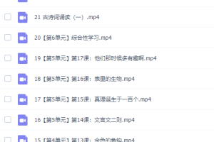 小学语文六年级春季下册课本导读课单元知识点精讲同步