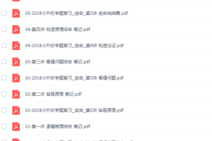 小升初数学王进平组合题型复习辅导提高视频课程完结