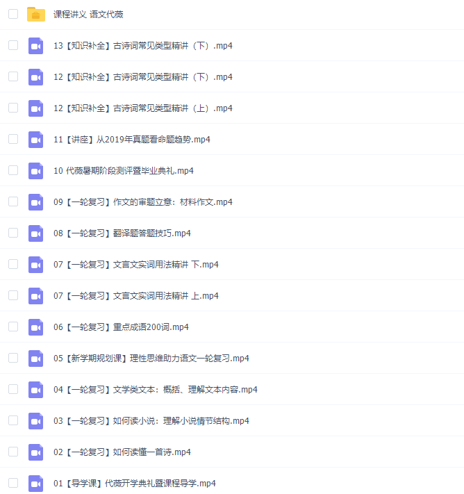 猿辅导2020高三语文代薇暑期班视频课程（完）插图