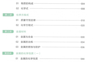 高途课堂张立琛2022秋季初三化学秋季系统班课程