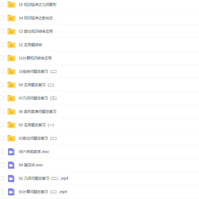 学而思小学六年级数学一鸣火箭班直播全国班15讲课程插图