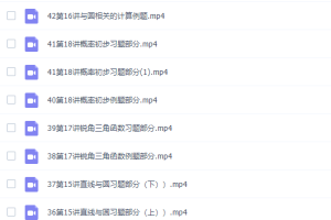 杨琦初三数学九年级数学新思维刷题课课程