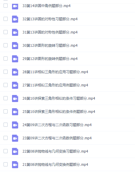 杨琦初三数学九年级数学新思维刷题课课程插图1