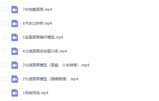 高中物理谭哥模型物理全套视频圆周运动专题插图
