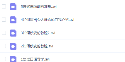 考研英语复试口语班系列（全5集）插图