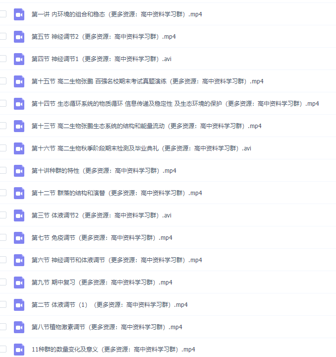 猿辅导高二生物张鹏秋季班视频课程完结插图 猿辅导高二生物张鹏秋季班视频课程完结插图