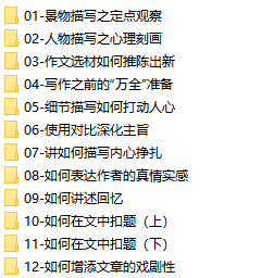[中考]初中语文写作方法技巧专题训练视频课程插图