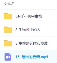 初中生物全套课程乐乐堂版视频课程插图