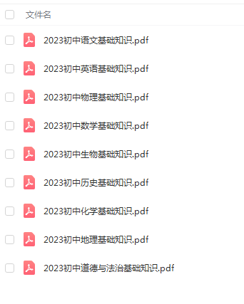 万唯2023数学语文物理化学地理物理道法历史基础知识插图