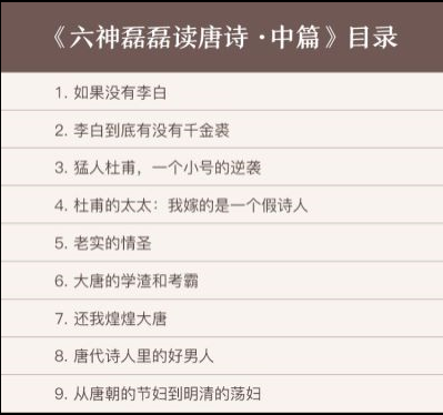 六神磊磊读唐诗（中）插图