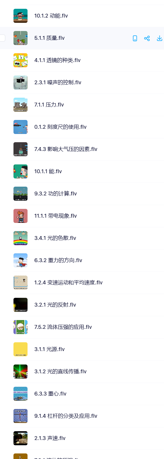 爱学堂初中物理动画讲解系列全套课程插图