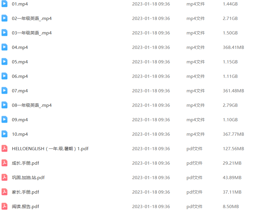 《学而思英语》一年级暑假视频课程+讲义10讲全套插图