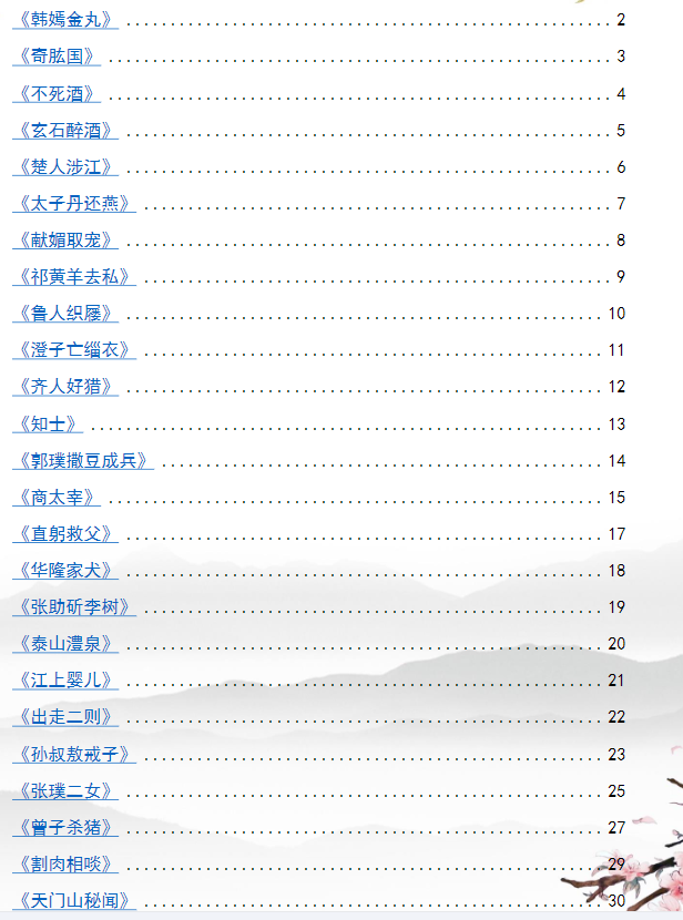 初中中考必刷50篇文言文 含答案插图1